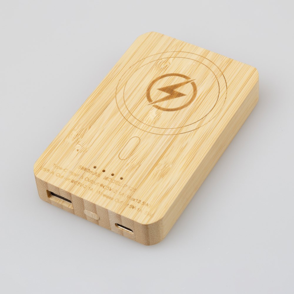 Powerbank Magnetic Bamboo