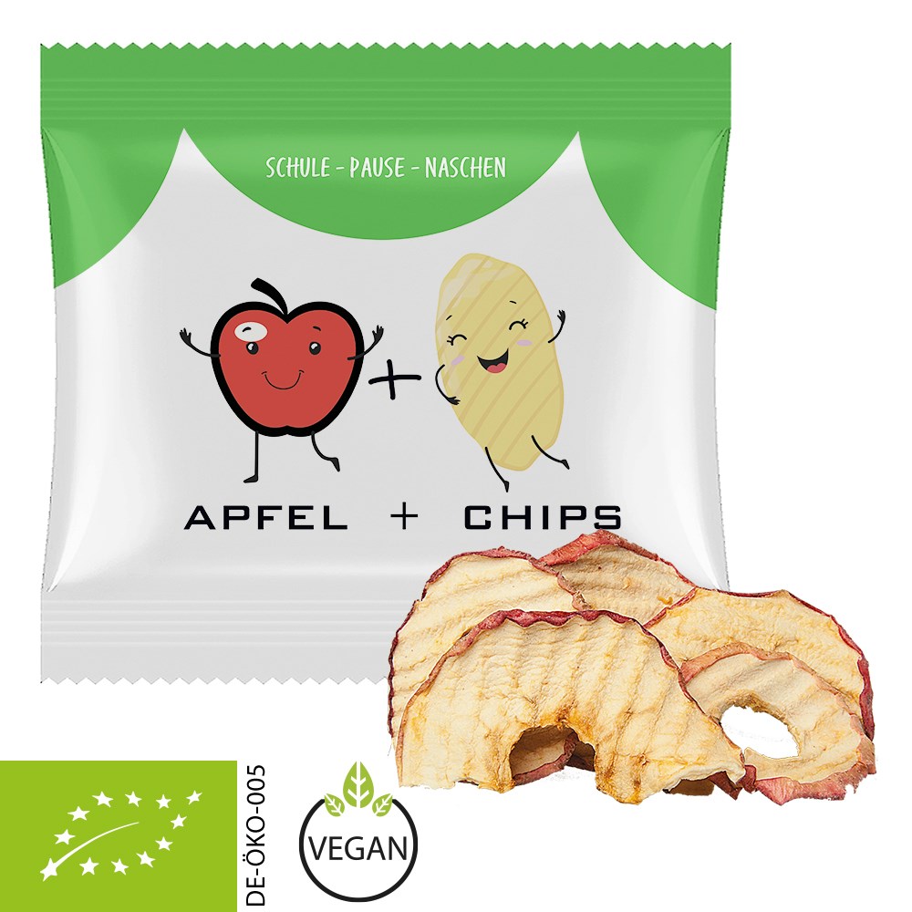 Bio Apfelchips, ca. 15g, Maxi-XL-Tüte